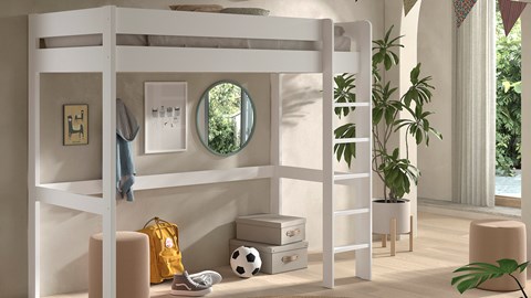 Hoogslaper Primo mezzanine, wit