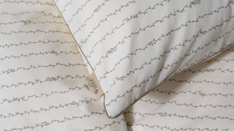 Dekbedovertrek Scribble Symphony, beige