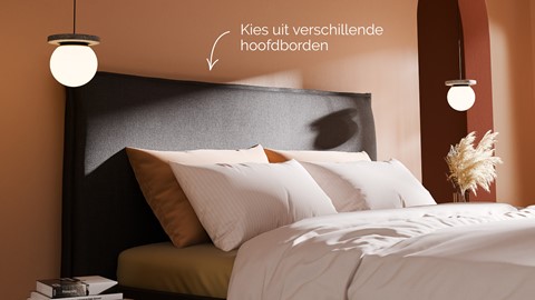 Opbergbed Morgan - Pure touch, charcoal