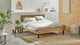 Bed Flint, bianco eiken/grafiet