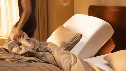 Elektrische boxspring Prestige zonder matras, velvet cabernet