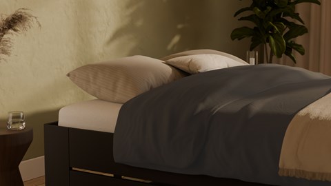 Bed Fresh 500 met 3 opbergladen, antraciet