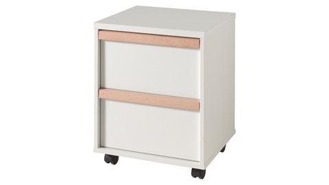 Hoogslaper Londen met nachtkast, bureau en kast, wit