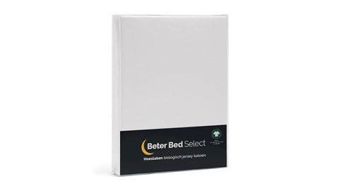 Hoeslaken Biologisch jersey matras, wit