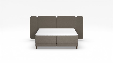 Elektrische boxspring Ridge, grey