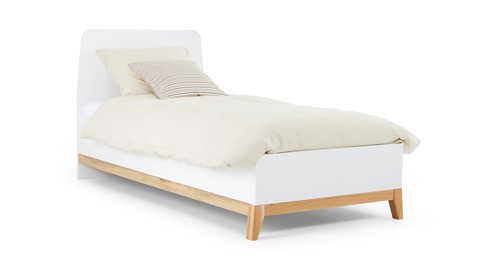 Bed Nevada, wit-eiken