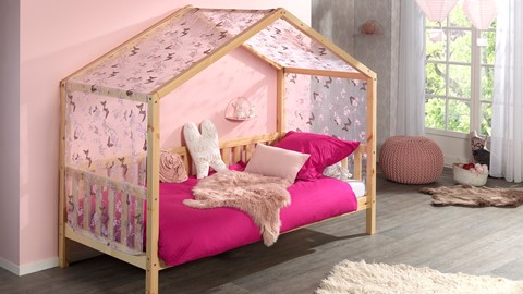 Huisbed Dallas met textielset, naturel