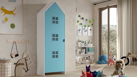 Draaideurkast Casami Bruges, blue ballet