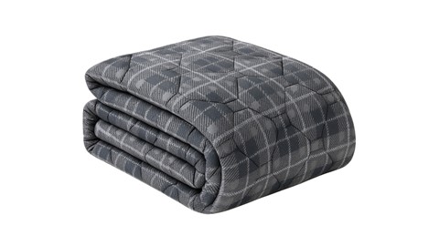 HappyBed Grey Tartan - dekbed zonder overtrek