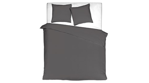 Dekbedovertrek Percale Egypt, smokey grey