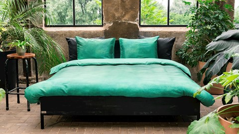 Dekbedovertrek Nyoko, Groen