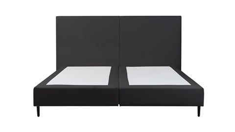 Boxspring Opal vlak zonder matras, onyx