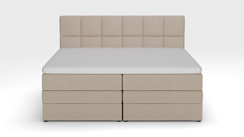 Opbergboxspring Jade - Linen touch, beige
