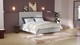 Boxspring Emerald vlak met Silver Pocket Deluxe Foam matras, light grey