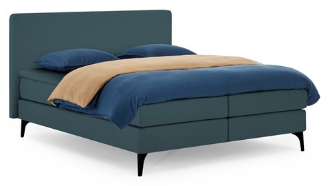 Boxspring Attraktiv Lykka vlak met gestoffeerd matras, teal