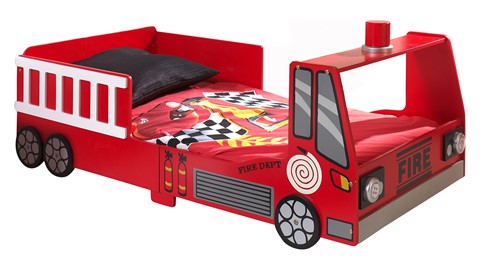 Kleuterbed Fire truck, rood