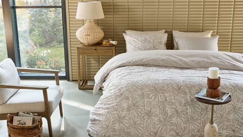 Dekbedovertrek Palm Paradise, sand