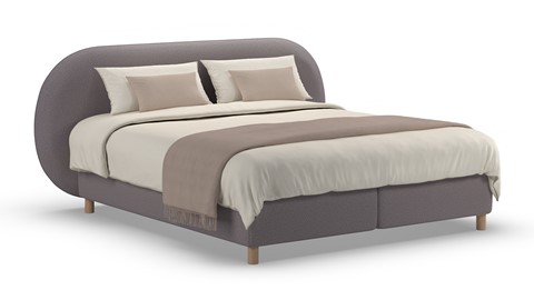 Boxspring Flow - Warm wool, dark grey