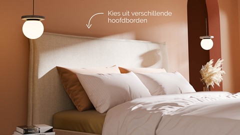 Opbergbed Morgan - Pure touch, natural