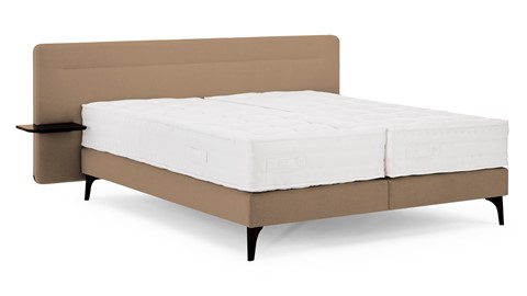 Boxspring Element Hallbar vlak met Balance matras, etna caramel