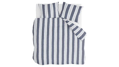 Dekbedovertrek Remade Nautic Stripes, blauw