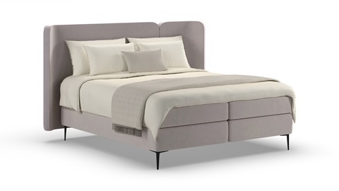 Boxspring Mesa - Warm wool, grey