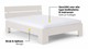 Bed Fresh 500 met hoofdbord, wit