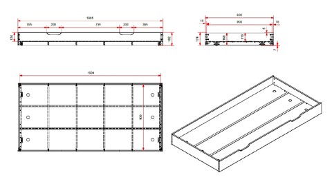 Kajuitbed Fritz met 3 laden en slaaplade, white