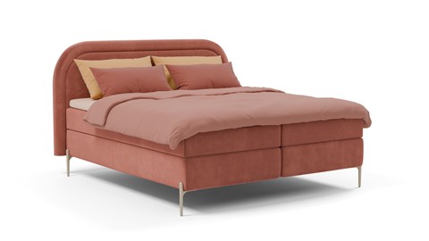 Boxspring Amber - Velvet glow, blush