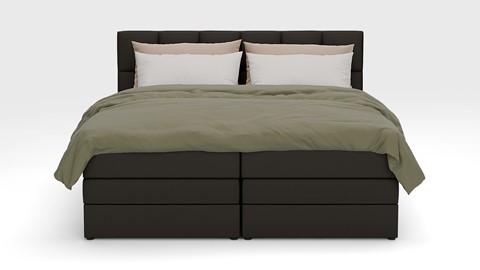 Opbergboxspring Jade - Matte leather, onyx