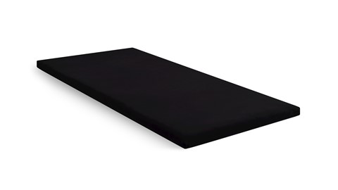 Hoeslaken Jersey topmatras, zwart