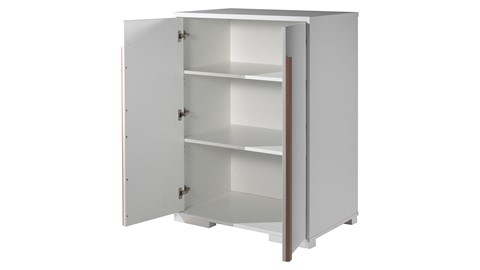 Hoogslaper Londen met bureau en kast, wit