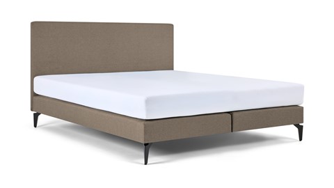 Boxspring Cisano vlak met Easy Pocket 300 matras, taupe