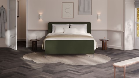 Elektrische boxspring Glade - Soft suede, forest