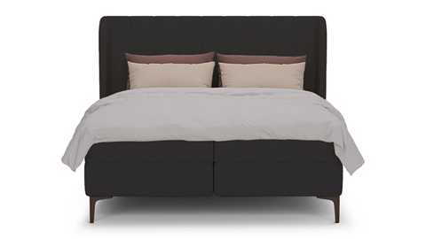 Boxspring Ivory - Pure touch, charcoal