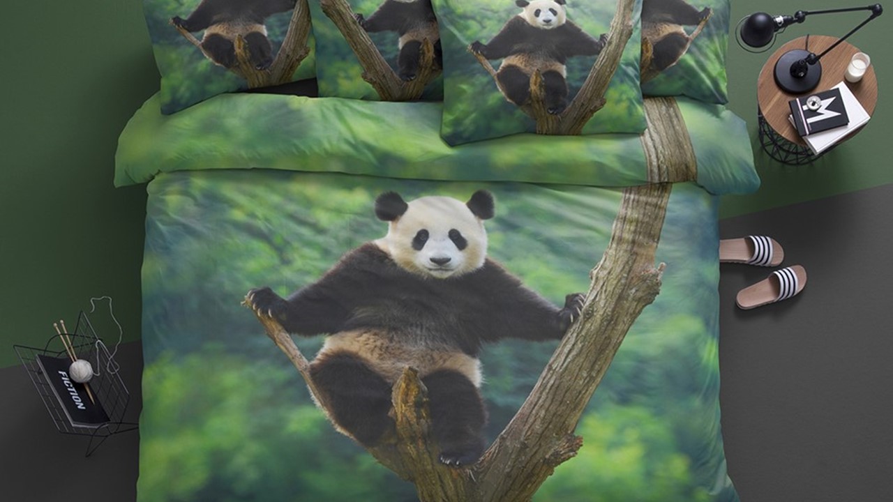 Bijdragen worm Sluit een verzekering af dekbedovertrek Panda | Beter Bed België