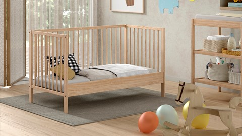 Babyledikant Dino, naturel