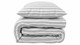 Dekbedovertrek Brush Stripe, light grey