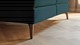 Boxspring Attraktiv Lykka vlak met gestoffeerd matras, teal