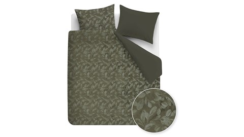 Dekbedovertrek Sanu, olive green