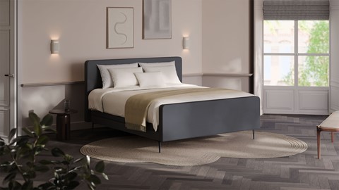 Elektrische boxspring Glade - Soft suede, grey