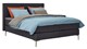 Boxspring Emerald vlak met gestoffeerd matras, anthracite