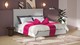 Boxspring Emerald met Gold 300 Foam matras, light grey