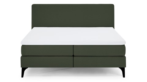 Boxspring Attraktiv Lykka vlak met gestoffeerd matras, green