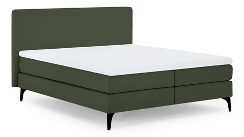 Boxspring Attraktiv Lykka vlak met gestoffeerd matras, green