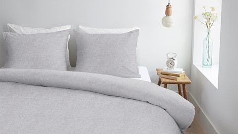 Dekbedovertrek Edo, soft grey