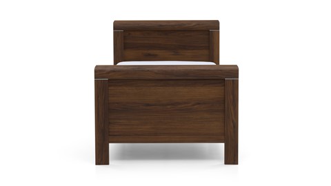 Bed Elba, donker eiken