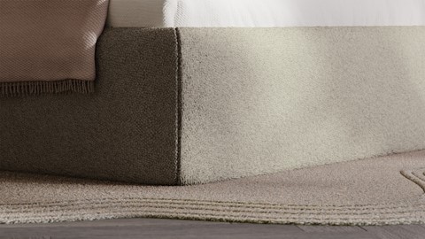 Bed Cove - Wool look, natural