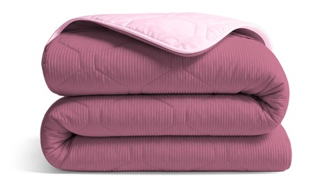 HappyBed Corduroy - dekbed zonder overtrek, dusty rose