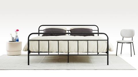 Bed Alex 2-persoons, zwart